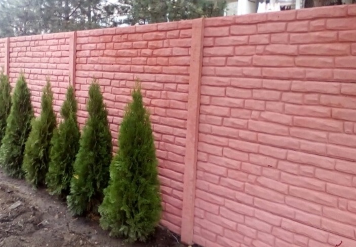 barevný betonvý plot další výhoda betonového plotu
